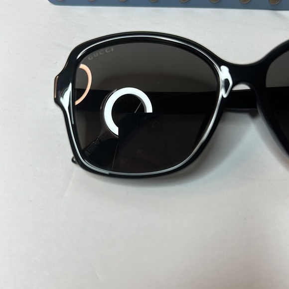 New Gucci Women's Gg0765SA 57mm Rectangle Sunglasses - Picture 11 of 16